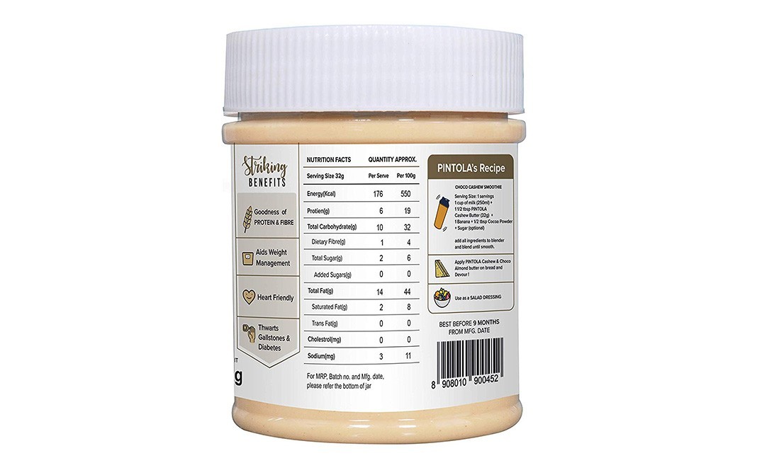 Pintola Cashew Butter All Natural    Jar  200 grams